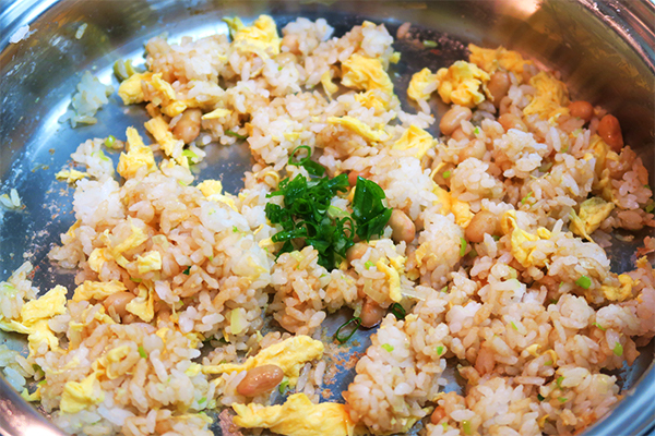 マカパウダー大豆チャーハン